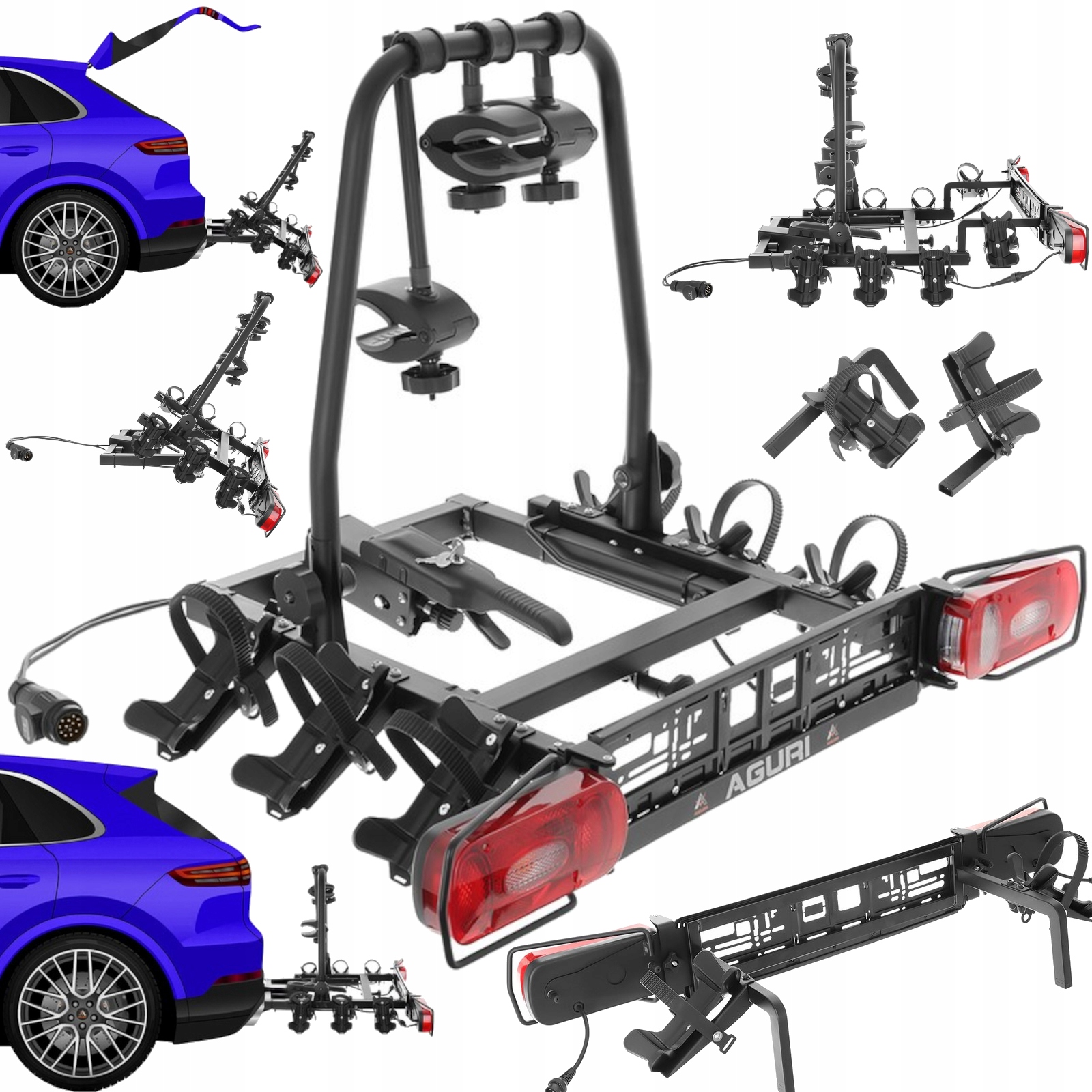 AGURI CRUISER 4 BAGAZNIK ROWEROWY HAK 4 rowery