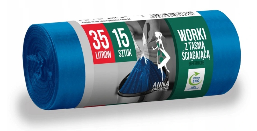 

Az Worki Śmieci Niebieskie LD 35L 15szt. z Taśmą