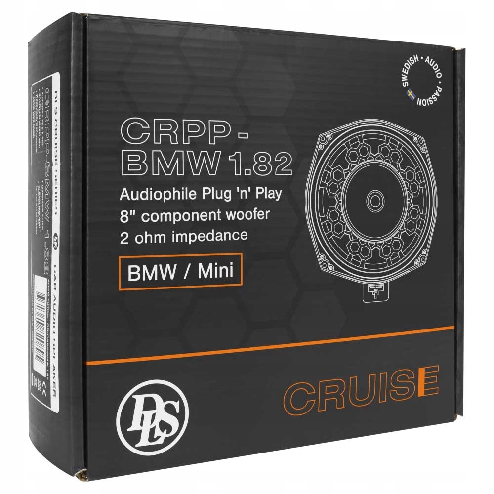 GŁOŚNIKI SAMOCHODOWE DLS CRPP AUDIO SYSTEM 120W 200MM JEDNODROŻNE KOMPLET Model CRPP-BMW1.82