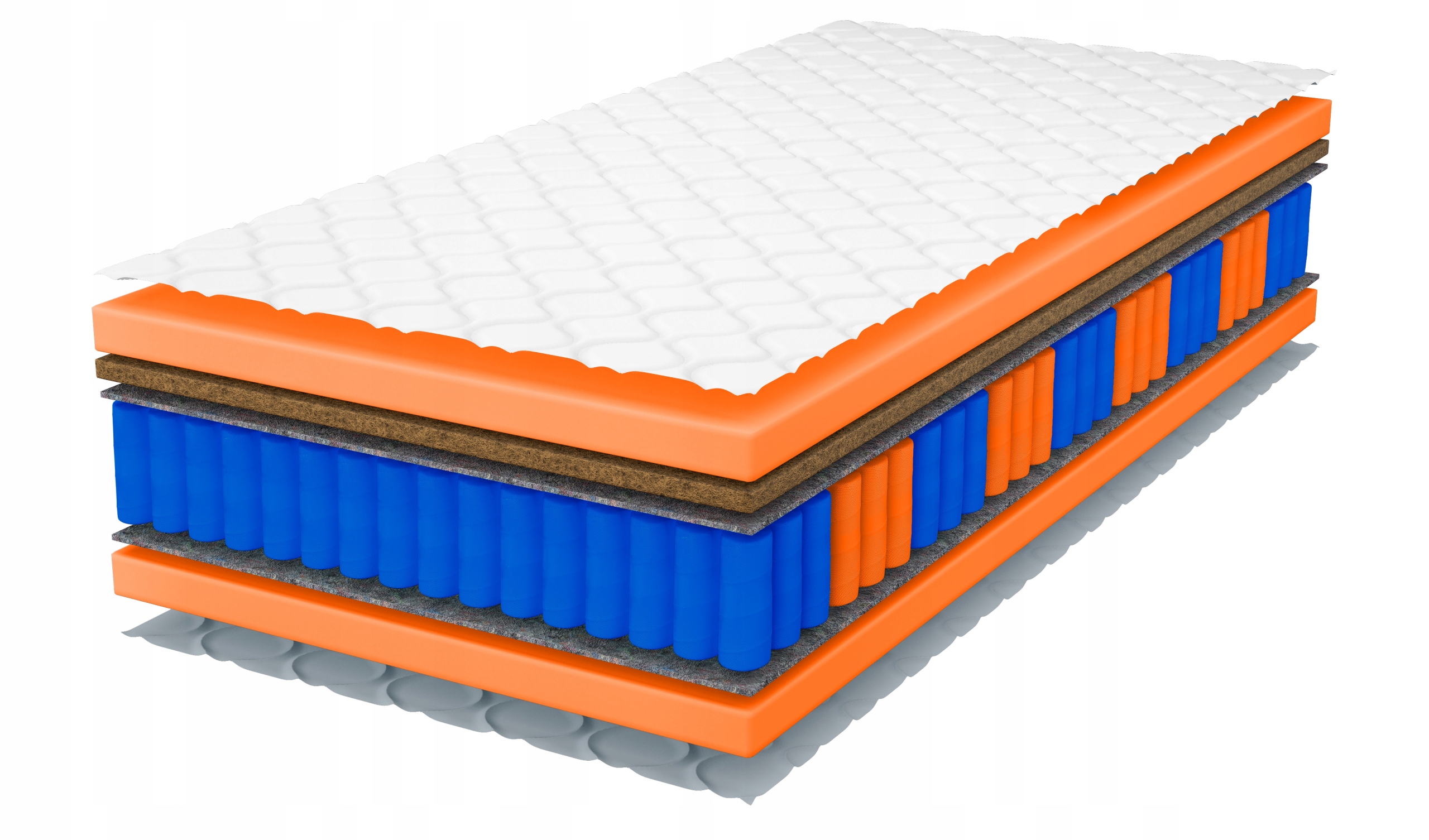 Detský matrac 160x70 s vreckami Tiko Kids kokos 17 cm tvrdý, stredný