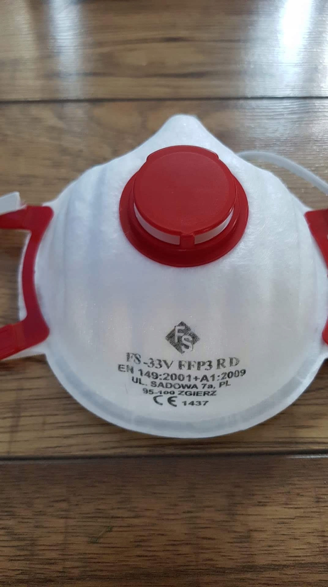maseczka ochronna FFP3 Filter Service FS-33V R D Zastosowanie użytek codzienny