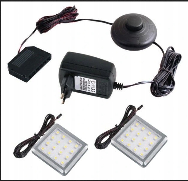OŚWIETLENIE LED SQUERE 2 PKT DO LOWBOARD A