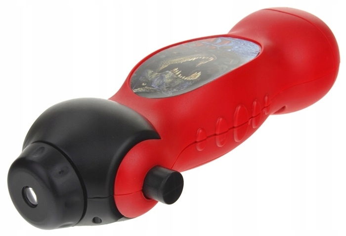 Latarka Projektor 25 Slajdów Dinozaury Dinozaur Zwierzęta Slajdy Czerwona Kolor dominujący pomarańcze i czerwienie