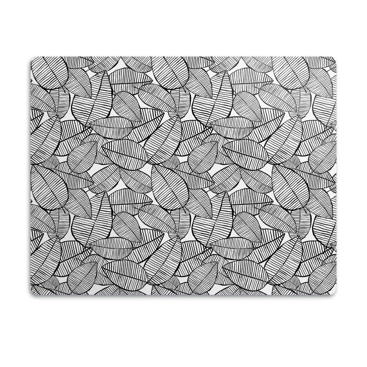 Levně Ochranná podložka pro psa Listy černé 90x60 cm