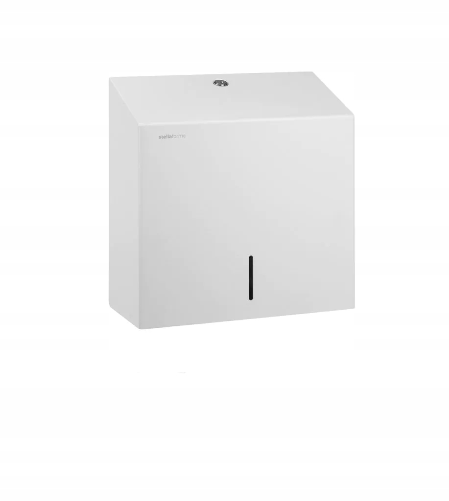 Maxi zásobník na skladacie papierové utierky Stella R1 biely mat 30.201A-W