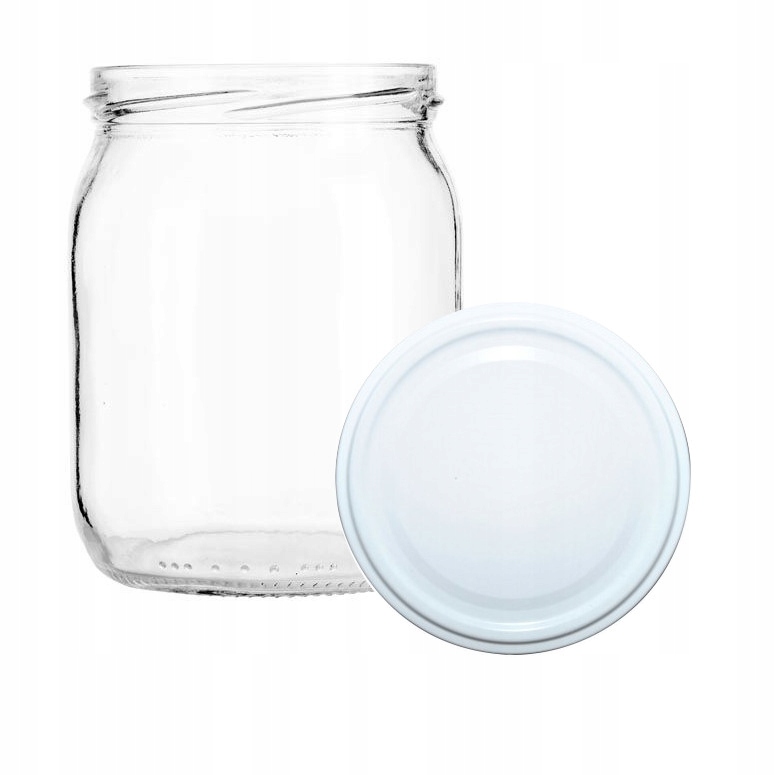 

Słoik 540 ml Z Zakrętką Białą Zgrzewa 8 Szt