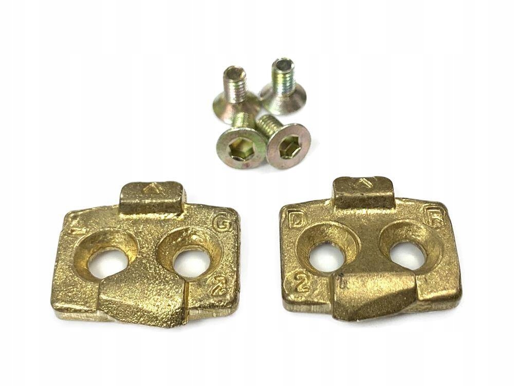 Bloki do pedałów MTB TIME Atac 13/17° do rowerów XC, CX oraz Gravel złote