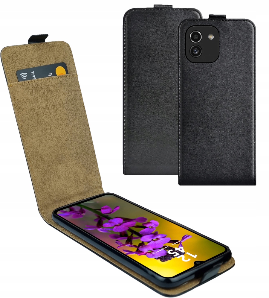 

Etui do Samsung A03 Pokrowiec Klapka Szkło