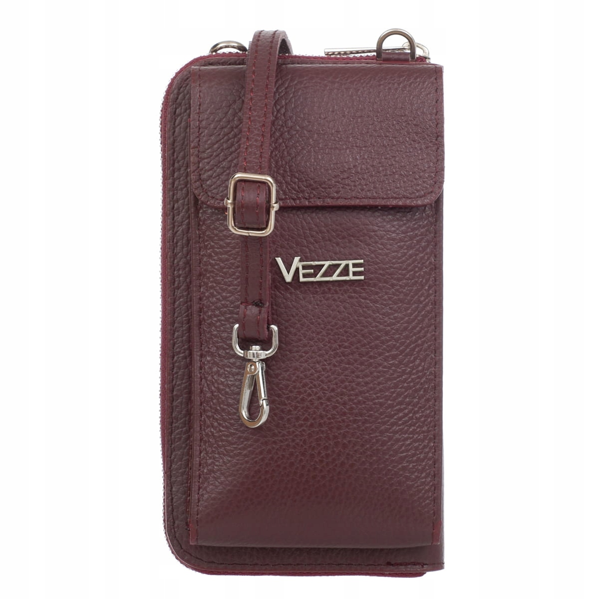 Kožená kabelka na telefon Vezze Felicita Bordó