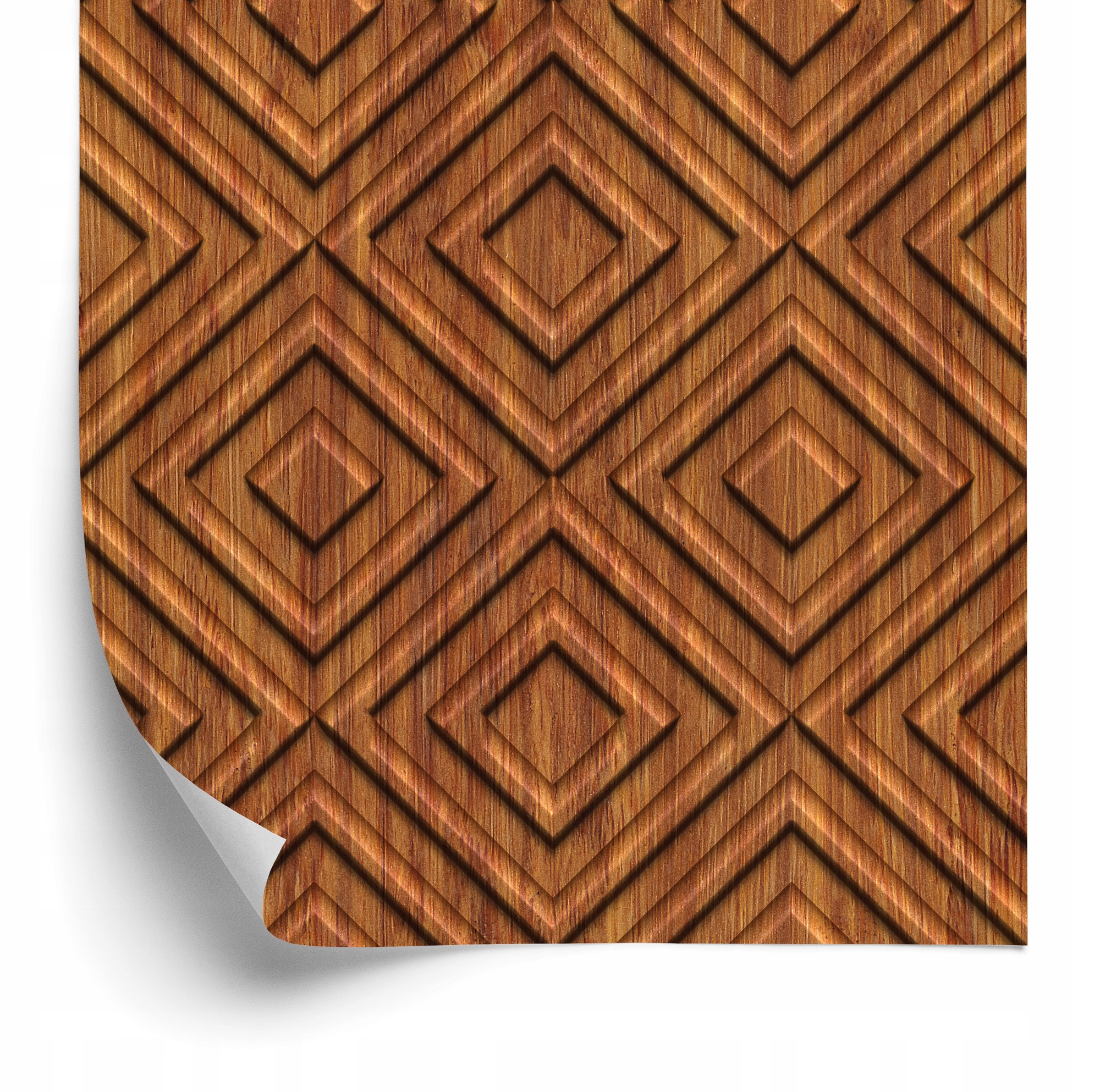 Tapeta Drevený geometrický vzor Retro 50x1000 cm