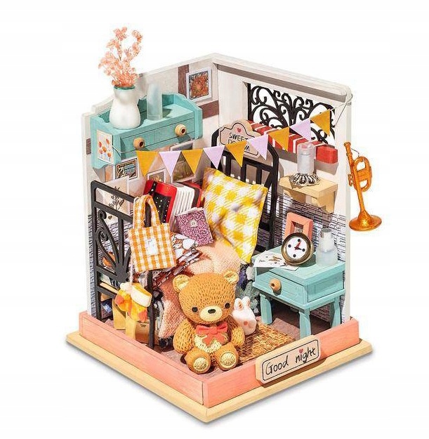 

Puzzle 3D Domek Pokój dziecięcy drewniany model
