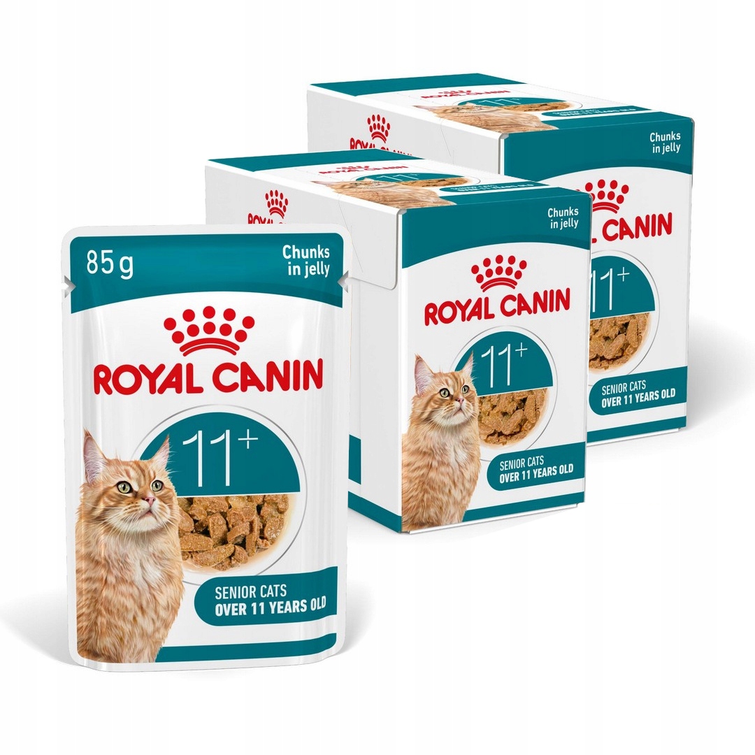 Royal Canin Ageing 11+ Krmivo Vlhké 24x85 g Kousky v želé Pro Kočky