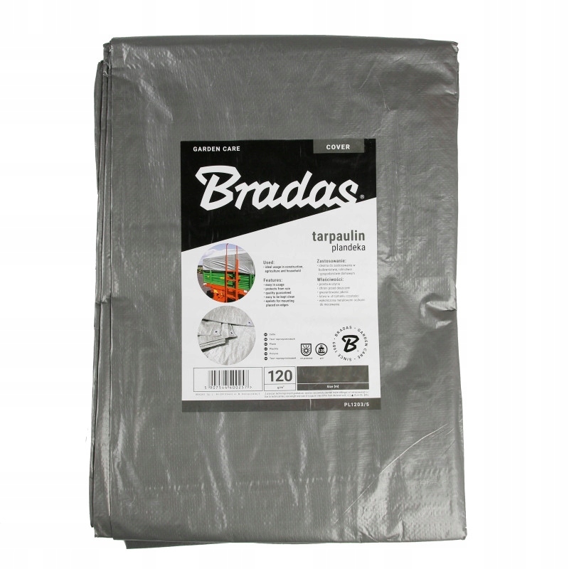 

Plandeka wzmacniana 120g. 10 x 15m Bradas mocna
