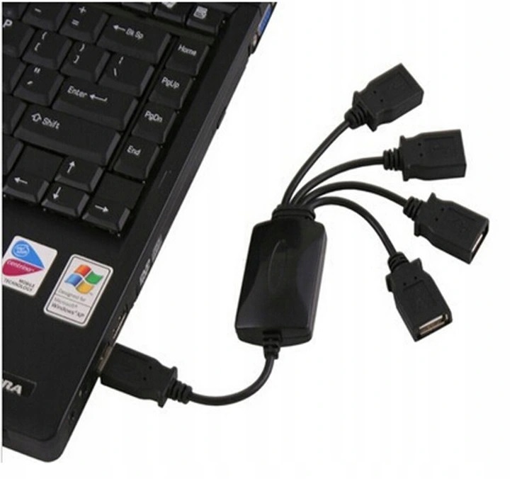 Hub USB 4 Porty Rozdzielacz Rozgałęźnik z Kablem Kod producenta APT_AK22