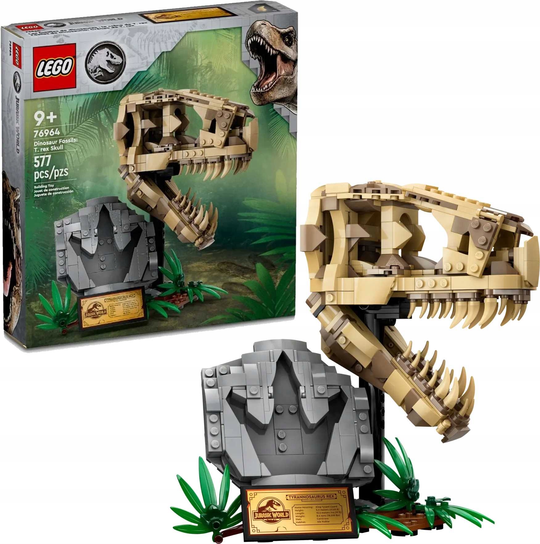 Szkielety Dinozaurów Czaszka Tyranozaura Lego Jurassic World 76964 Klocki