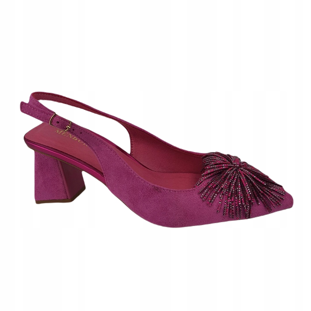 Dámské sandály Menbur 24091 fuchsia 37, Fuchsiová barva