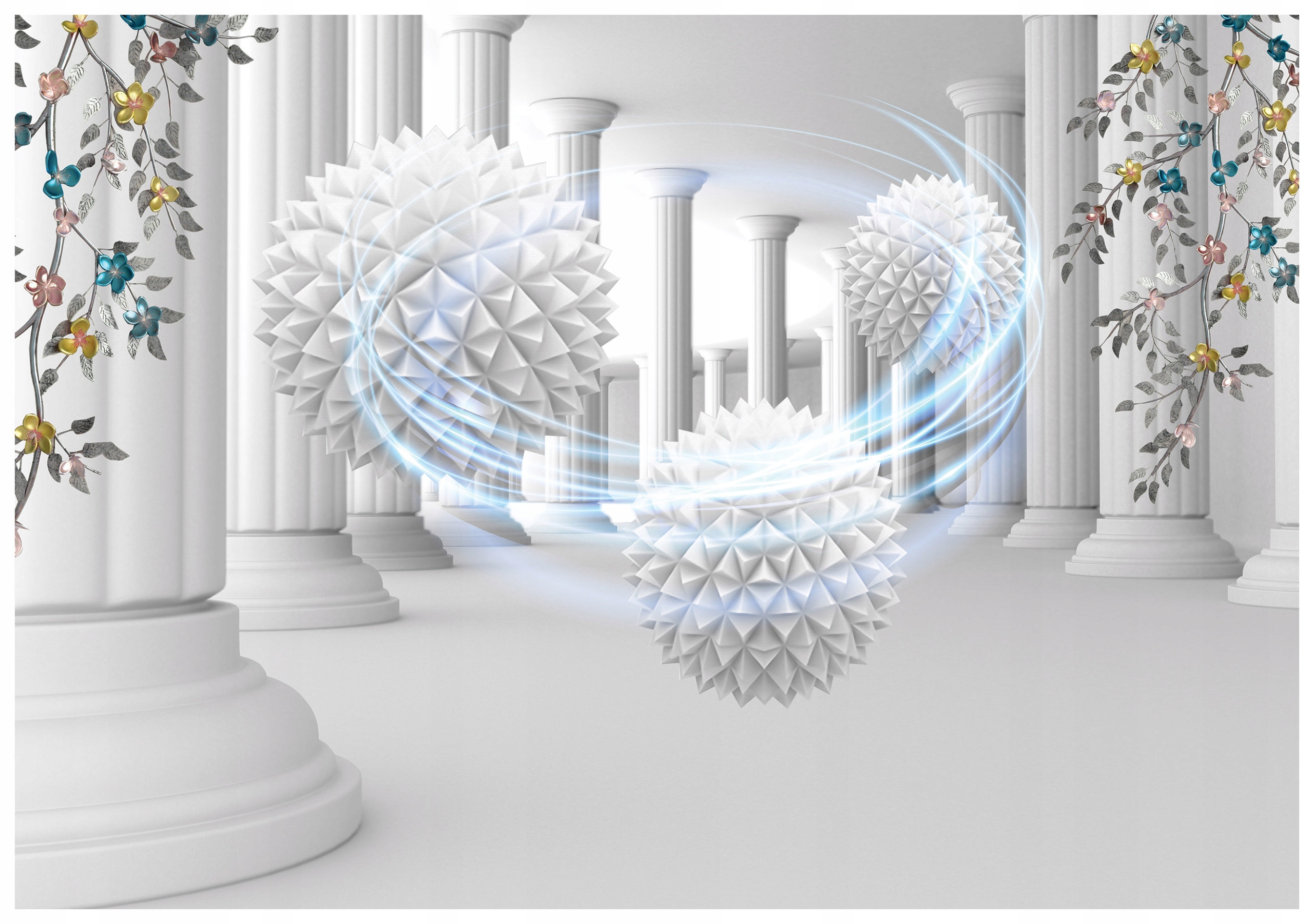 Fototapeta vlies Hroty Abstrakt Priestor Kvety Stĺpce 312x219 lepidlo