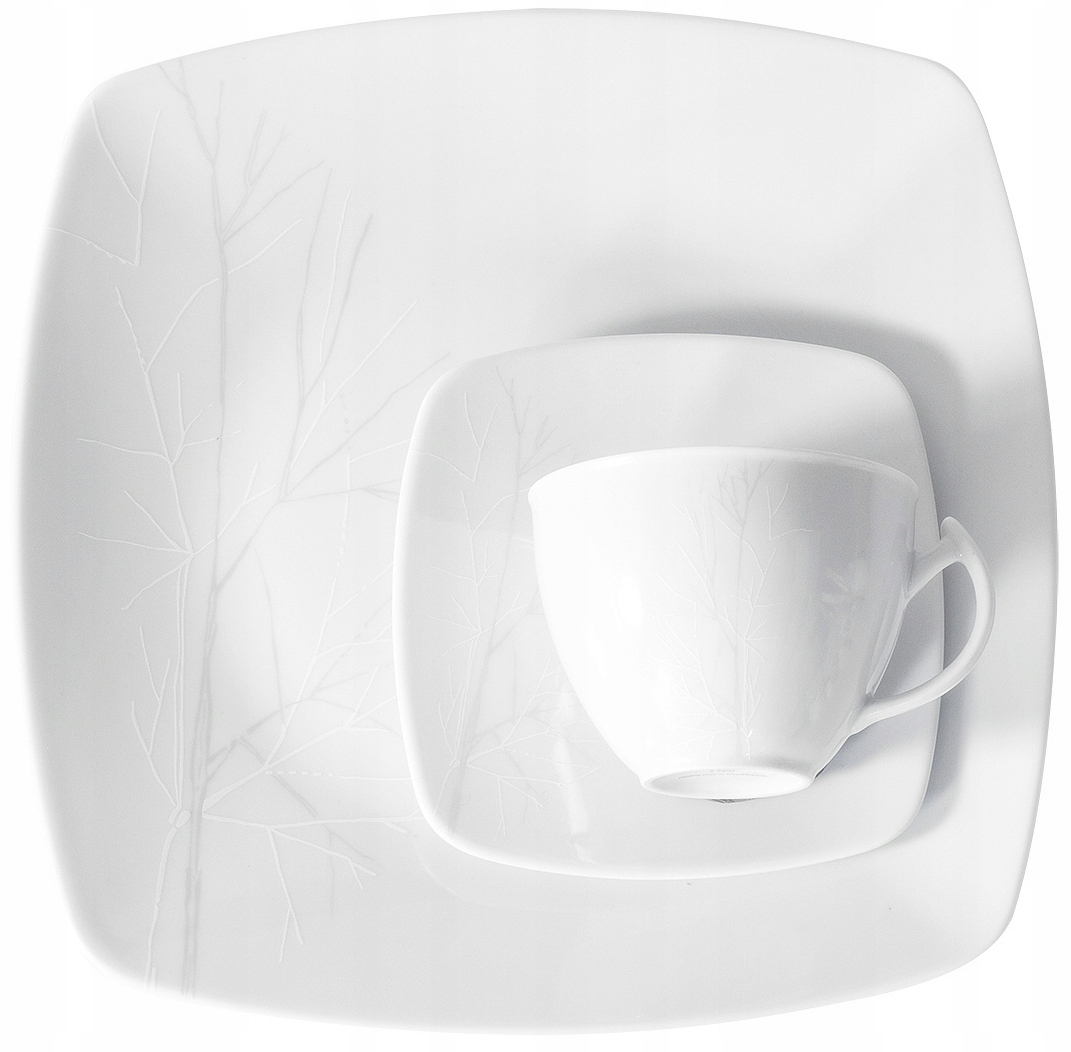 G727 Serwis Kawowy 12/39 Gałązka Akcent Porcelana Chodzież