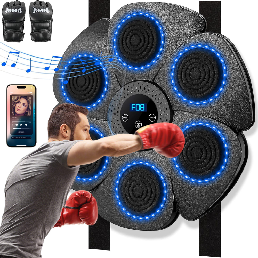 Music Boxing Machine Z Rękawicami Mma 9 Trybów 18 Prędkości Licznik