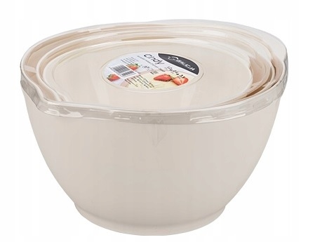 Komplet misek 3 szt kremowe do kuchni plastikowe EAN (GTIN) 5902869285497