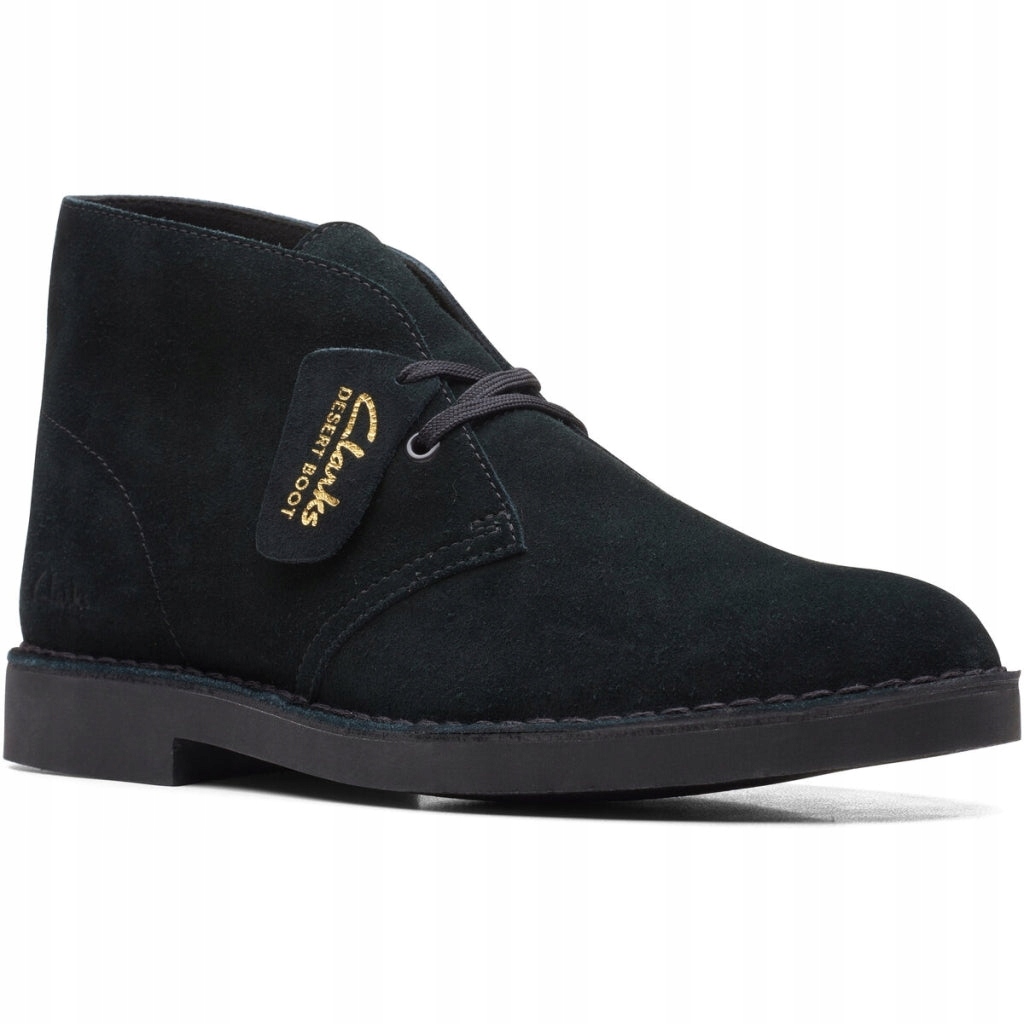 Clarks Černé Pánské Semišové Boty Na Klasické Podrážce 43 6KA