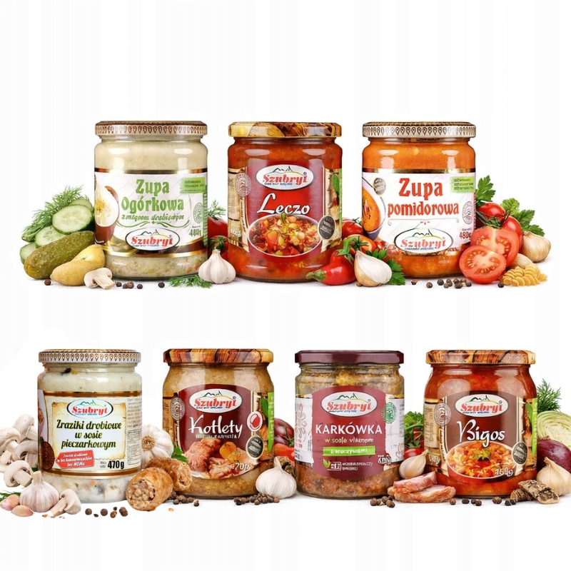 Szubryt Pakiet Obiadowy 7 dni 7 szt Gotowe Dania Szybkie Posiłki