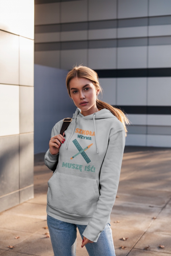 BLUZA KANGUREK CIEPŁA DO SZKOŁY SZKOŁA WZYWA FUN Rozmiar one size