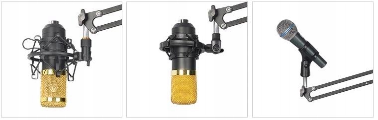 BIURKOWY STATYW MIKROFONOWY STOŁOWY UCHWYT WIESZAK MOZOS SB35 DO MIKROFONU Przeznaczenie do mikrofonu