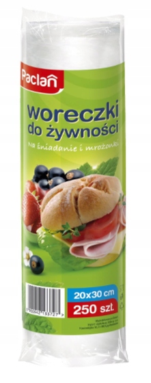 

Woreczki śniadaniowe i na mrożonki Paclan 250szt