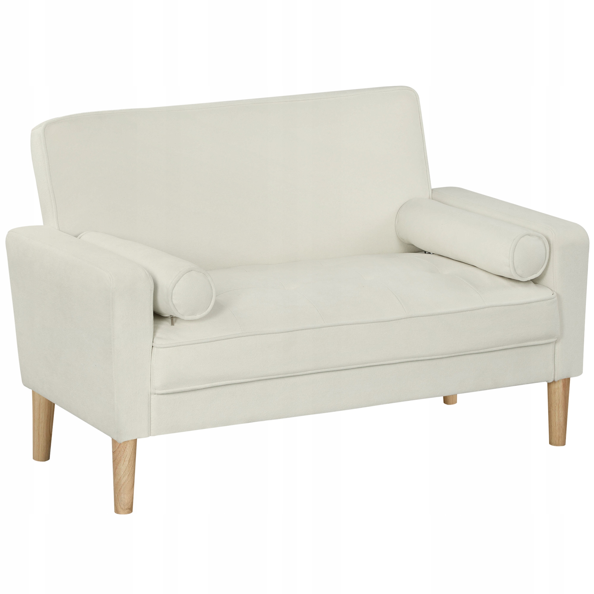 Homcom Sofa 2-osobowa nowoczesna aksamitna tapicerowana 130x74.5x82cm