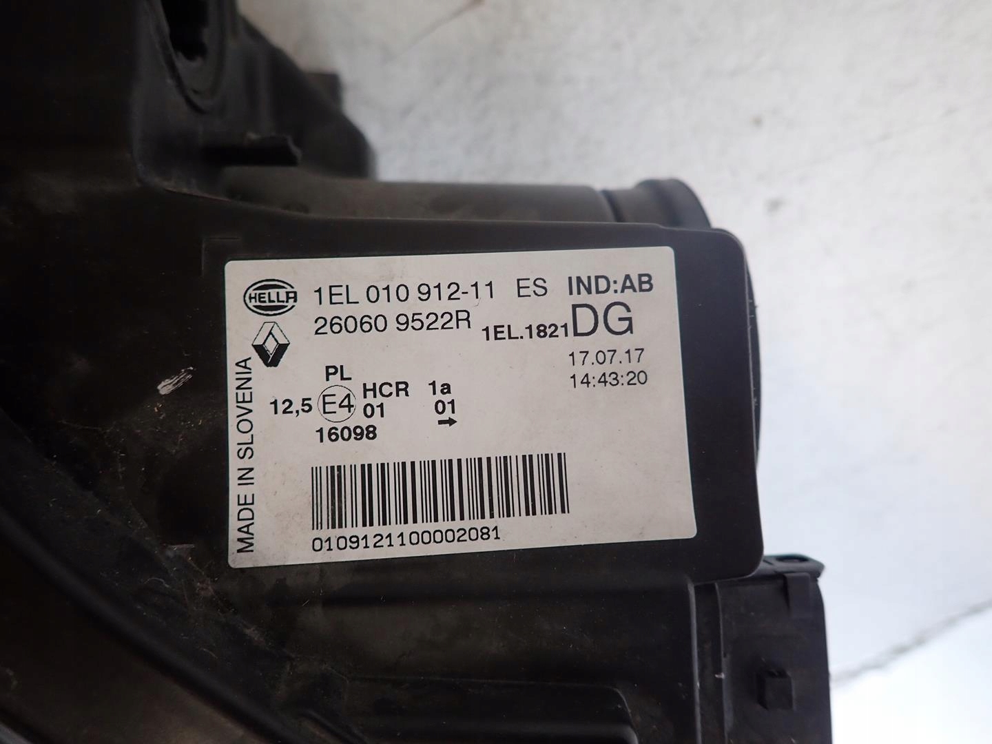 light front front left RENAULT ZOE 2012- 260609522