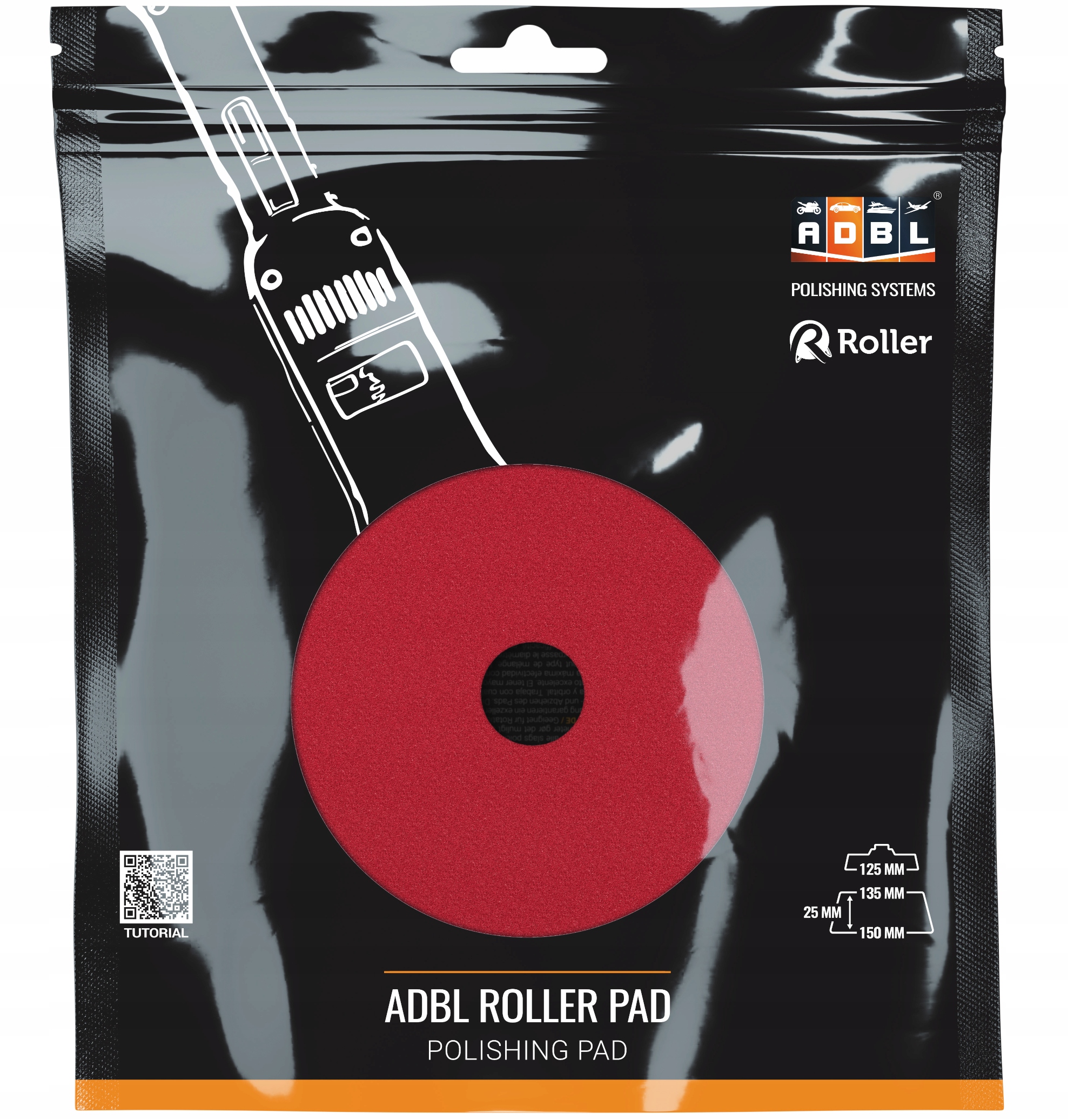 

Adbl Roller Pad DA-Soft Polish Pad Gąbka 135/150
