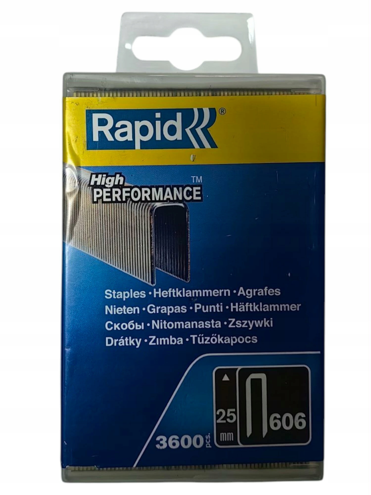 Rapid Sponky 606 25 mm High Performance 3600 kusů