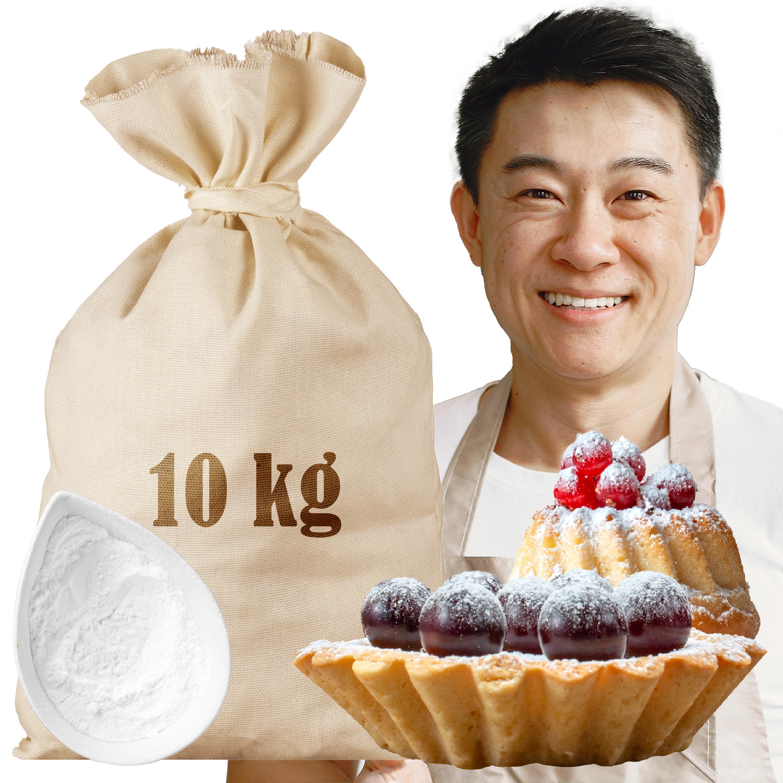 Levně Cukr Pudr 10KG bílý na dekorační dorty