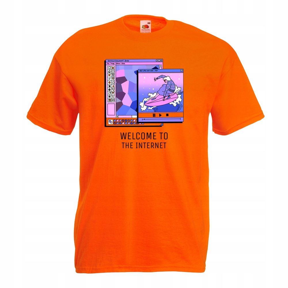

Koszulka welcome to internet L pomarańczowa