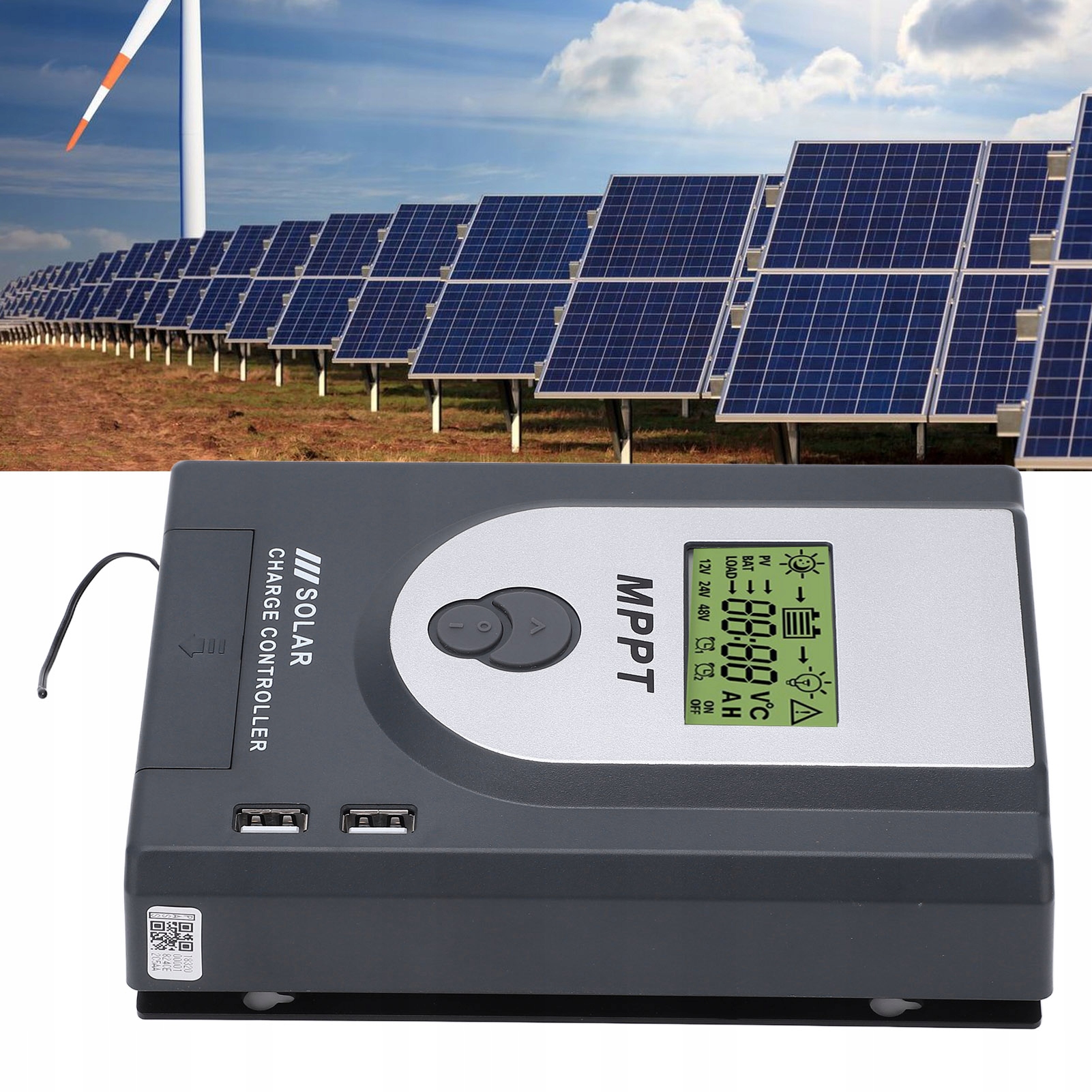 Regulator Ładowania Solarny Kontroler 20A Mppt Regulator Energii Słonecznej