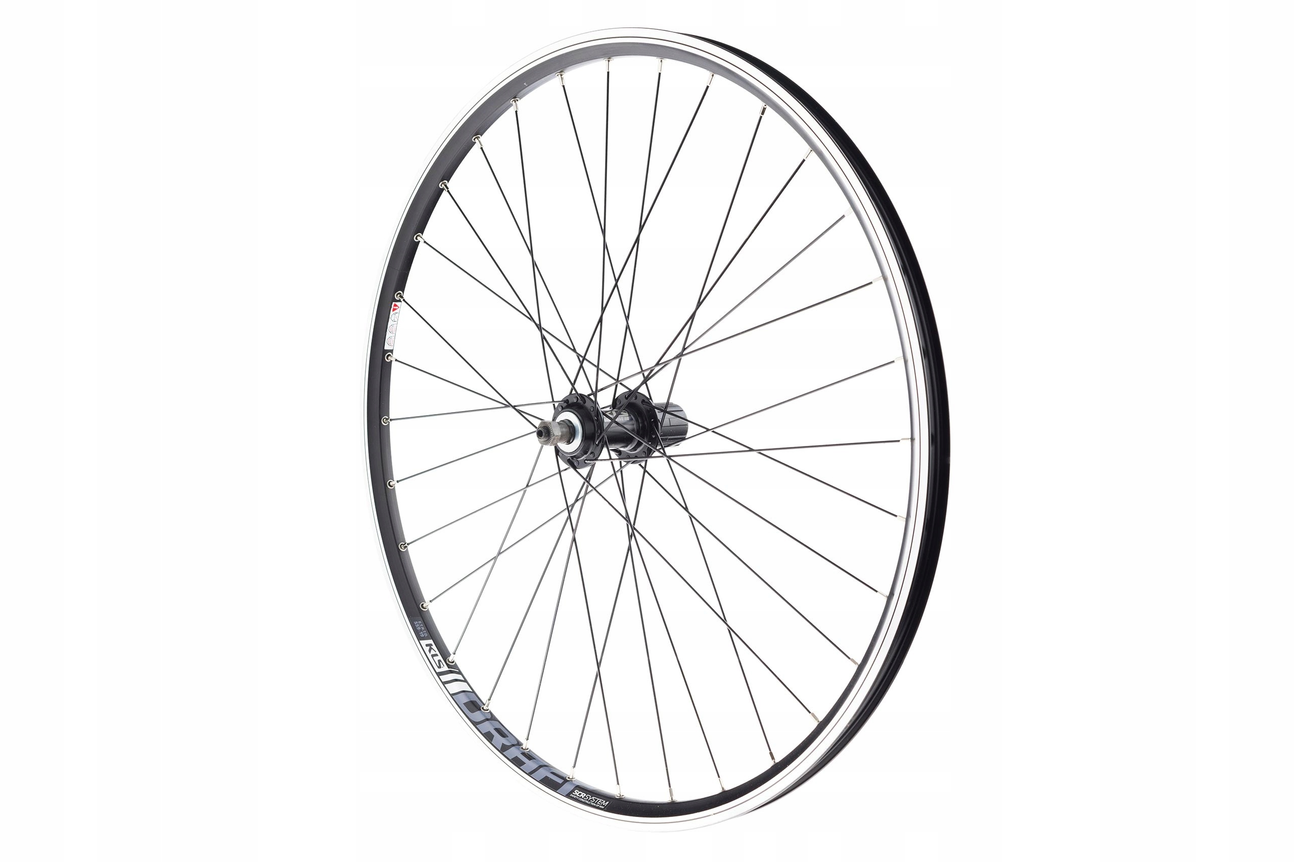 Koło 26 tył kaseta O/al stożek, P/al, V-br, Kellys, Draft, czarne
