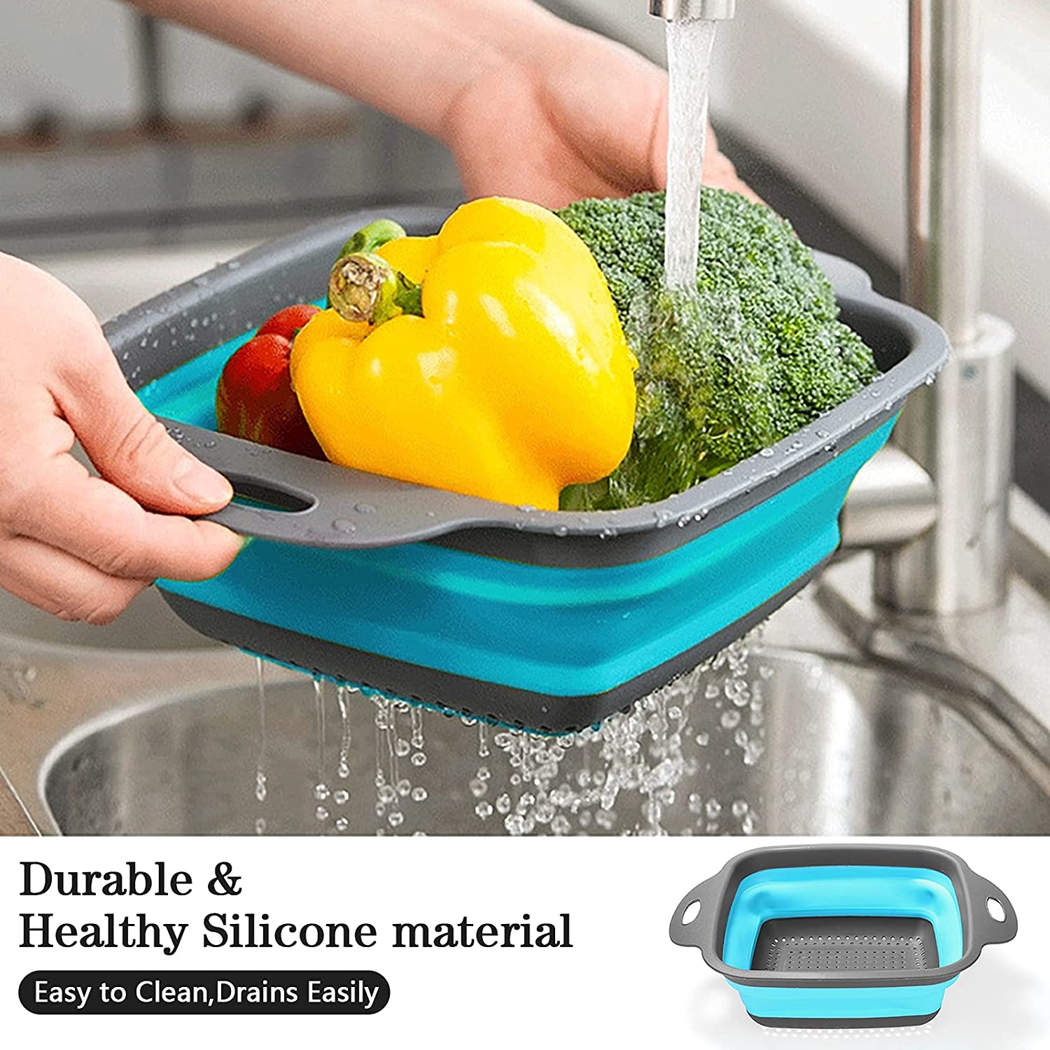 SILIKONOWY DURSZLAK CEDZAK SITKO SKŁADANY OCIEKACZ EAN (GTIN) 5903981016419