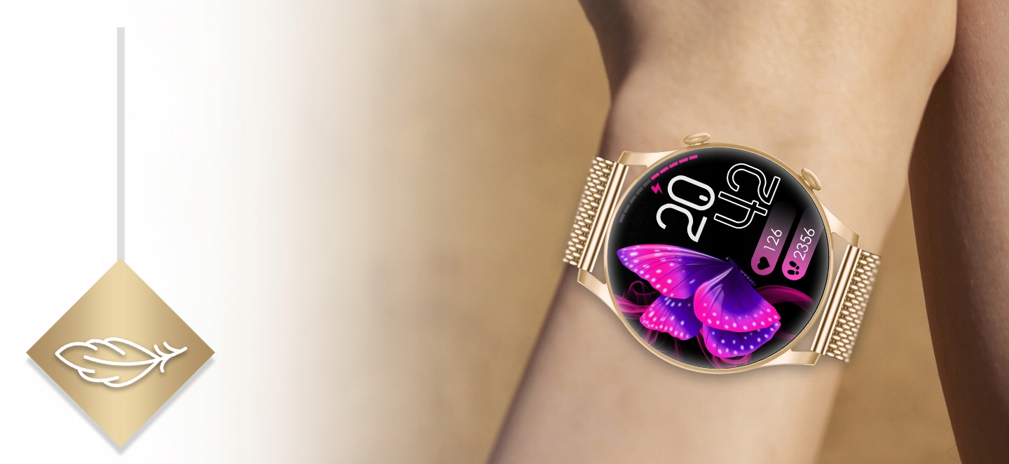 Smartwatch Zegarek Damski Wodooporny PL Menu Rozmowy Smart Watch 4 Paski Lokalizator GPS nie
