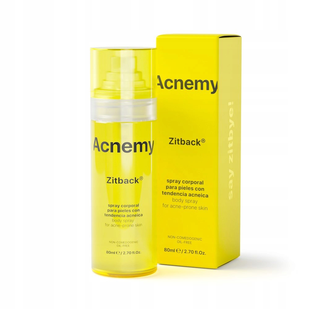 Acnemy Zitback, tělový sprej zesvětlující pigmentové skvrny, 80 ml