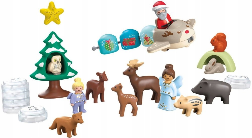 Адвент-календарь Playmobil Junior 70297 Снежное Рождество, 26 деталей, от 1 года до 4 лет