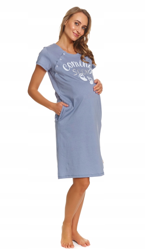 Doctor Nap Noční Košile Na Kojení Tcb 7459 Sky Blue 36 S