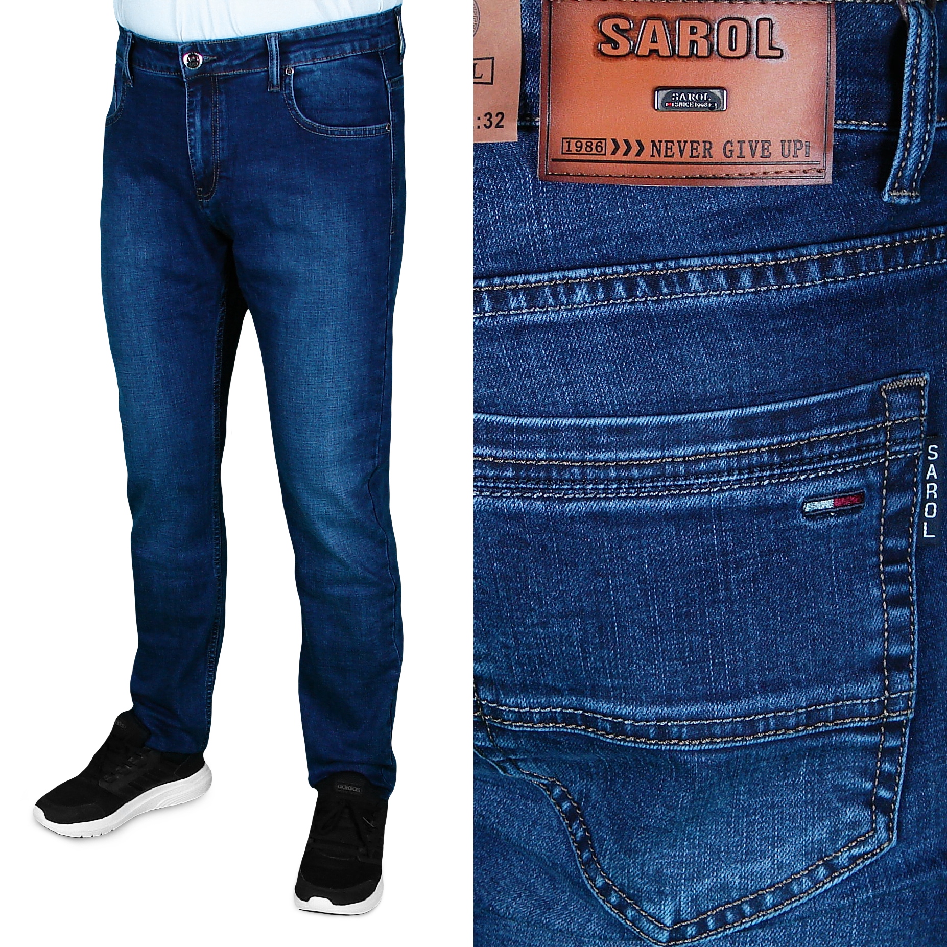 

Spodnie Męskie Jeansowe W39 L32 39/32 W 98-100 cm