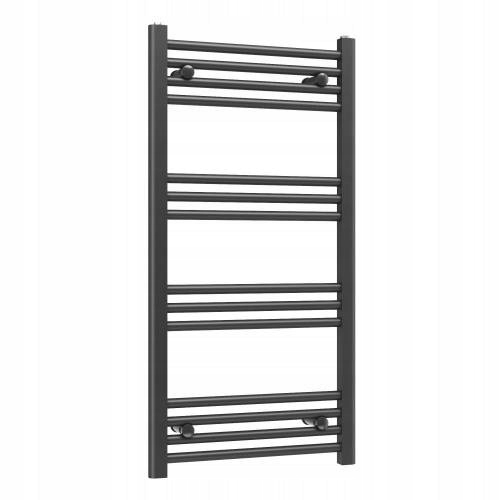 Ohřívač Basic 50x100 cm černý koupelnový žebříkový radiátor Gamma