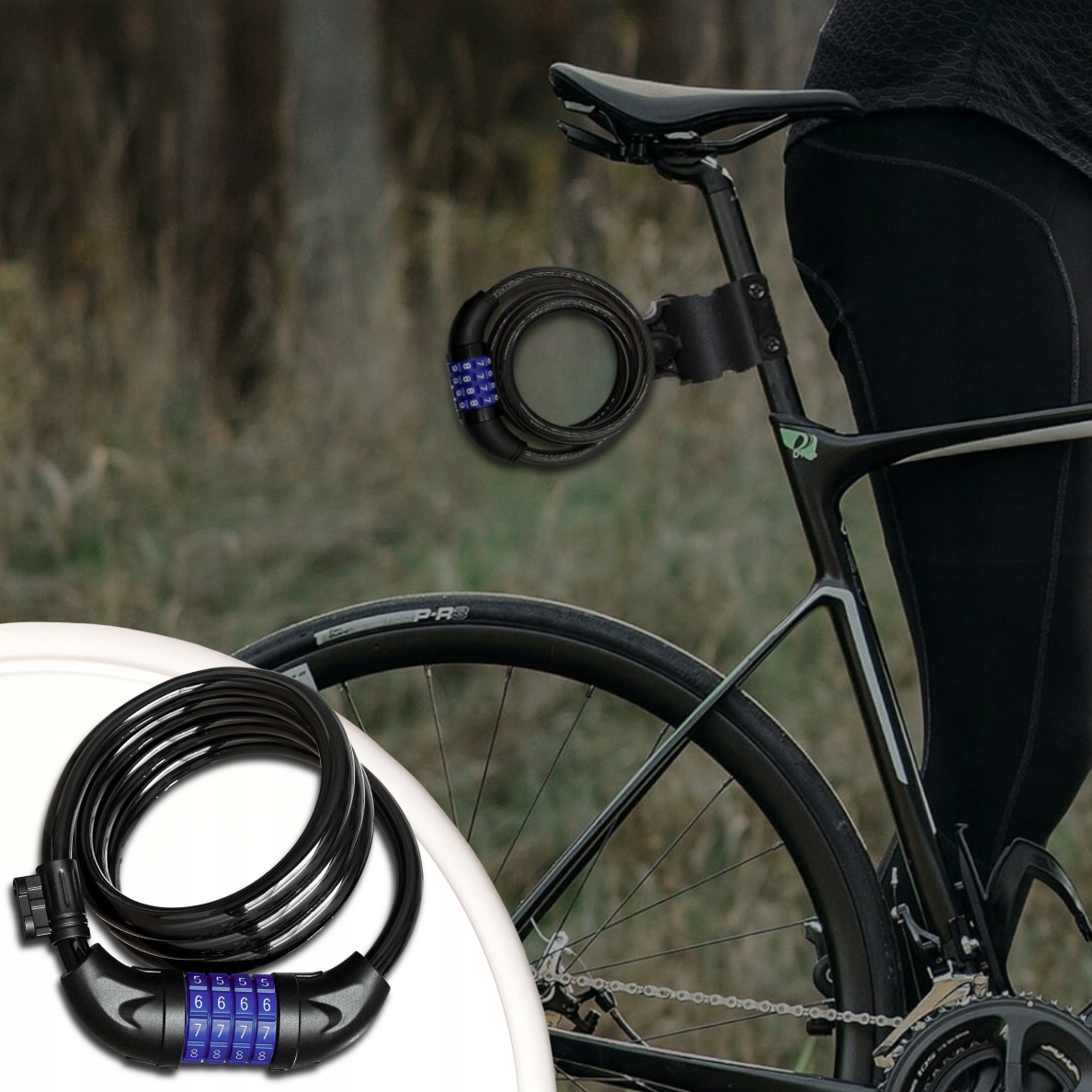 ZAPIĘCIE ROWEROWE DO ROWERU BLOKADA LINKA ZABEZPIECZENIE KŁÓDKA SZYFR Marka Verk Group