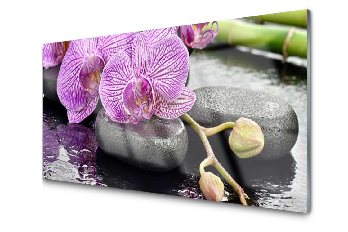 

Panel szklany Płytka Zen Storczyk Spa 120x60