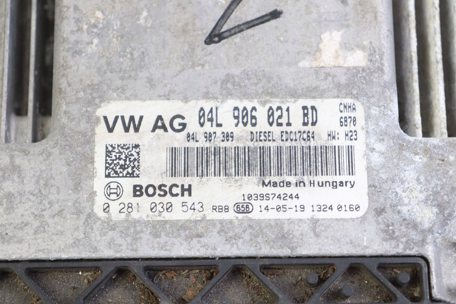 AUDI A6 C7 module unité de commande électronique uce moteur 2.0 TDI 04L906021BD 0281030543