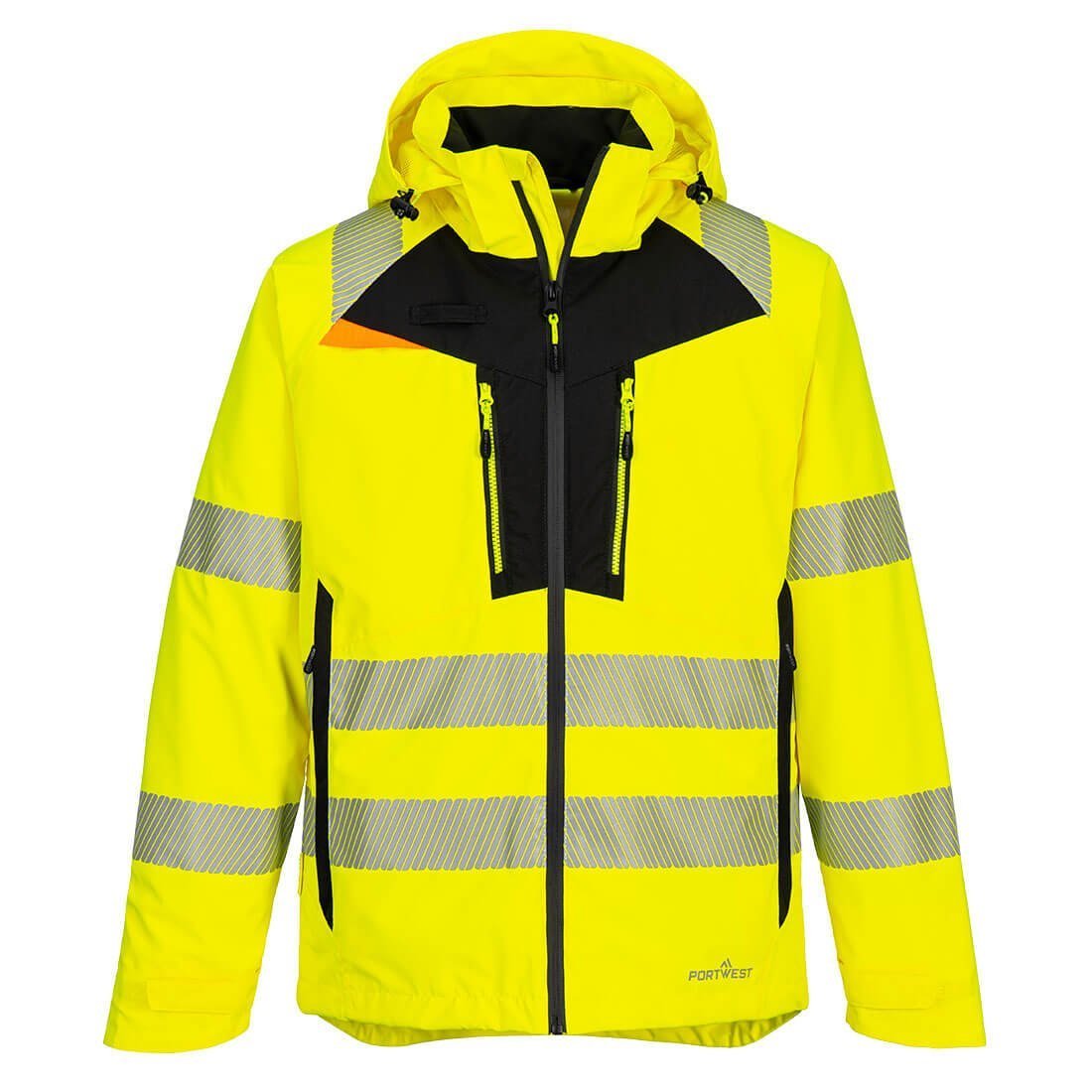 Výstražná nepromokavá bunda DX4 Žlutá vel. XXXL