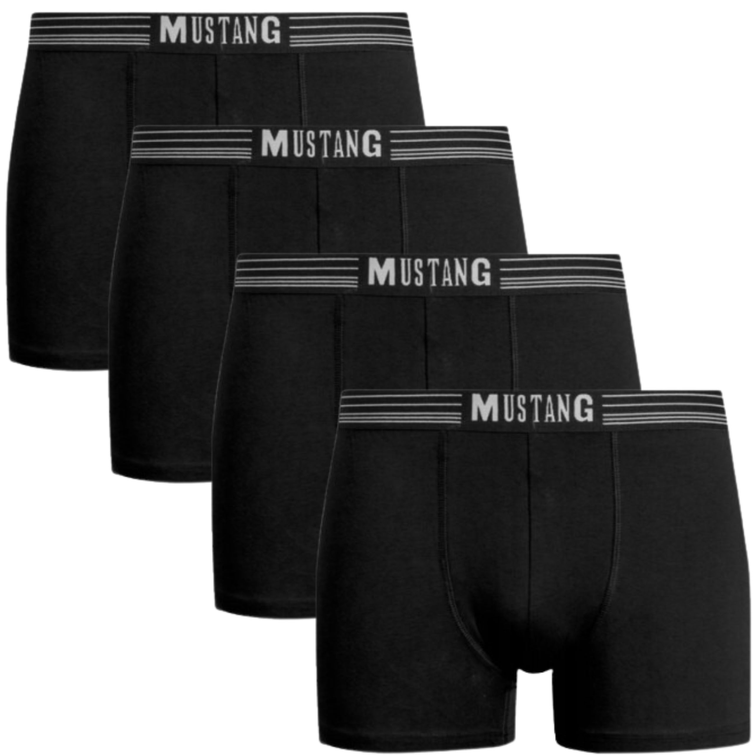 Majtki Bokserki Mustang r. XL Czarne 4 Sztuki