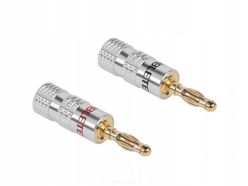 

Wtyki metalowe typu banan Cabletech zestaw 2szt.